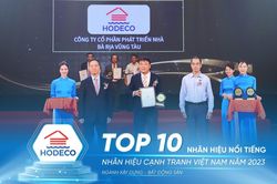 HODECO được vinh danh 'Top 10 nhãn hiệu nổi tiếng Việt Nam' năm 2023