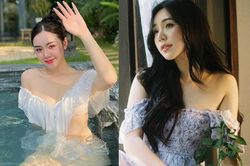 Nữ chính phim 'Đừng làm mẹ cáu' diện bikini khoe làn da trắng không tì vết