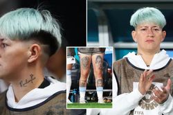 Nữ cầu thủ Argentina gây xôn xao với hình xăm Ronaldo và Maradona nhưng không có Messi