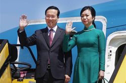 Chủ tịch nước Võ Văn Thưởng và Phu nhân đến Rome bắt đầu chuyến thăm cấp nhà nước Cộng hòa Italia và Tòa thánh Vatican
