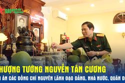 Thượng tướng Nguyễn Tân Cương tri ân các đồng chí nguyên lãnh đạo Đảng, Nhà nước, Quân đội