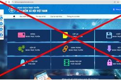 Cảnh báo trang web giả mạo Cổng dịch vụ công ngành Bảo hiểm Xã hội Việt Nam