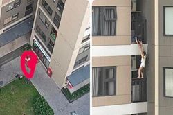 Hy hữu: Cô gái nhảy từ tầng 7, sống sót nhờ đệm hơi