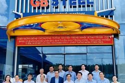 Đoàn công tác của Trung ương và tỉnh Long An thăm, làm việc tại nhà máy thép GB Steel