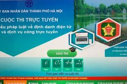 Hà Nội phát động cuộc thi trực tuyến 'Tìm hiểu pháp luật về định danh điện tử và dịch vụ công trực tuyến'