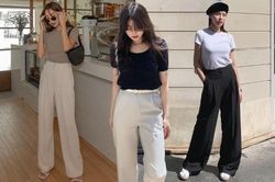 10 cách diện áo thun và quần âu trẻ trung cho nàng công sở