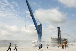 Diễn tập phương án PCCC tại cảng An Sơn