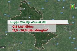 Hưng Yên sắp đấu giá 119 lô đất