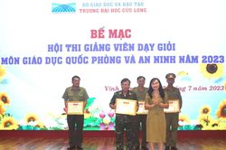 Sôi nổi Hội thi giảng viên dạy giỏi Giáo dục quốc phòng và an ninh