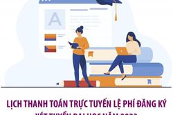 Lịch thanh toán trực tuyến lệ phí đăng ký xét tuyển đại học năm 2023