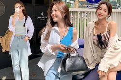 Mặc đẹp ngày nắng gắt với áo sơ mi khoác ngoài