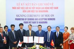 Sẽ tiếp nhận nhiều lao động Việt Nam sang làm việc tại tỉnh Wakayama, Nhật Bản