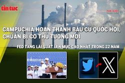 Điểm nóng Thế giới trong tuần: Campuchia sắp có thủ tướng mới; Fed tăng lãi suất lên cao nhất 22 năm