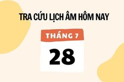Xem lịch âm hôm nay 28/7 và ngày mai