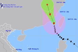 Bão số 2 cách Phúc Kiến (Trung Quốc) khoảng 120 km, cảnh báo nước dâng, sóng lớn