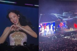 Toàn cảnh bên trong đêm diễn đầu tiên của Blackpink: Choáng ngợp với 'biển hồng'