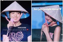 Jisoo, Jennie đăng ảnh đội nón lá, Lisa chào Hà Nội bằng tiếng Việt