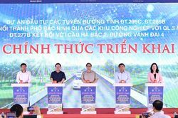 Thủ tướng dự lễ khởi công 3 tuyến đường có ý nghĩa lớn với Bắc Ninh và Hà Nội