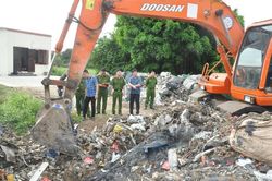 Công an Hải Dương khởi tố một đối tượng gây ô nhiễm môi trường
