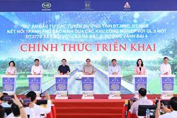Khởi công 3 tuyến đường kết nối liên tỉnh tại Bắc Ninh