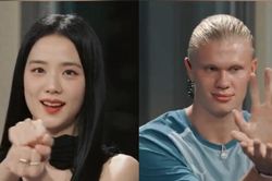 Jisoo Blackpink dạy Haaland vũ điệu Flower, CĐV phấn khích vì Man City sắp có kiểu ăn mừng mới