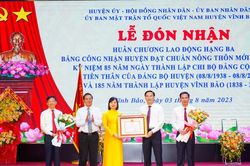 Huyện Vĩnh Bảo (Hải Phòng): Đón nhận Huân chương Lao động hạng Ba, công bố đạt chuẩn Nông thôn mới