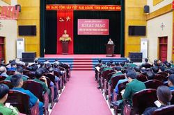Khai mạc diễn tập khu vực phòng thủ huyện Cẩm Thủy năm 2023