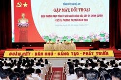 Nghệ An: Gặp mặt, đối thoại với hơn 1.000 người đứng đầu cấp ủy, chính quyền các xã, phường, thị trấn trên địa bàn