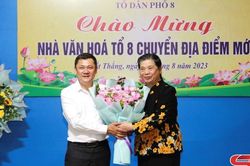 Nguyên Phó Chủ tịch Thường trực Quốc hội dự, chúc mừng nhà văn hóa tổ 8, phường Quyết Thắng chuyển về địa điểm mới