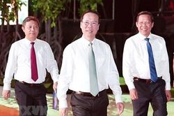 Chủ tịch nước Võ Văn Thưởng dự chương trình 'Dòng sông kể chuyện'