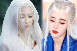 Cùng tạo hình tóc trắng, Địch Lệ Nhiệt Ba đẹp mê mẩn vẫn thua Dương Tử