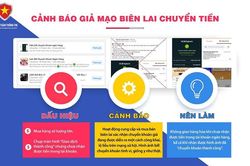 Cảnh báo tình trạng giả mạo biên lai chuyển tiền
