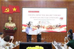 Chương trình 'Màu hoa đỏ' tặng nhà tình nghĩa tại tỉnh Lai Châu