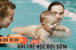 Bỏ xa bạn đồng trang lứa vài năm nhờ mẹ sớm cho con đi học bơi