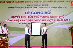 An Giang có 8 Bảo vật quốc gia