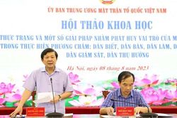 Phát huy quyền làm chủ của nhân dân