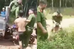 Xác minh clip người mặc trang phục Công an 'chân đạp, tay đấm' người dân