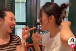 Đi ăn 'sương sương', Thùy Tiên - Tiểu Vy diện nguyên cây đồ hiệu