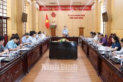 Họp Hội đồng xét tặng Giải thưởng Khoa học và Công nghệ Hoa Lư tỉnh Ninh Bình lần thứ III (2018-2023)