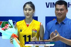 Trang bóng chuyền Thái Lan đăng ảnh Kiều Trinh, hàng trăm fan Thái khen xinh đẹp, đánh hay, so sánh với Thanh Thúy