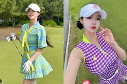 'Nữ thần sân golf' mới của Hàn Quốc trẻ như đôi mươi, đường cong miễn chê