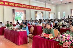 Trưởng Ban Dân vận Tỉnh ủy, Chủ tịch Ủy ban MTTQ tỉnh Phạm Thị Thanh Thủy dự Ngày hội Toàn dân bảo vệ an ninh Tổ quốc tại xã Bãi Trành