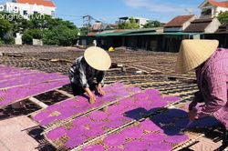Sắc màu bánh đa vừng ở làng nghề truyền thống tại Đô Lương