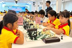 Hơn 260 VĐV tranh tài tại Giải cờ vua Thanh thiếu nhi