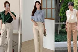 Diện quần ống đứng trẻ trung tới công sở với 10 công thức