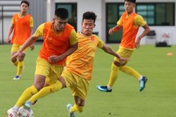 Đội tuyển U23 Việt Nam tập buổi đầu tiên tại Thái Lan