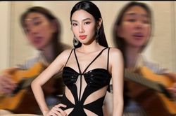 Hoa hậu Thùy Tiên đàn hát, gương mặt buồn hiu khiến dân tình thắc mắc