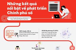 Infographic - Những kết quả nổi bật về phát triển Chính phủ số ở Việt Nam