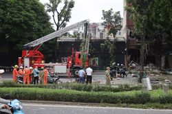 Nổ bình gas khiến 4 người bị thương ở Hà Nội: Xác định nguyên nhân ban đầu