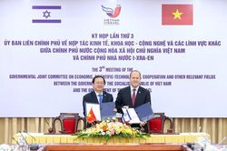 Việt Nam-Israel hướng tới kim ngạch thương mại song phương 3 tỷ USD